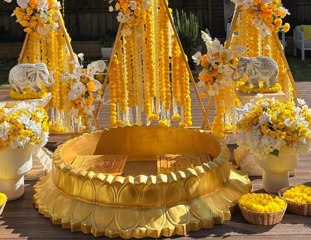 haldi styling and decorations in Melbourne by G Luxe Events