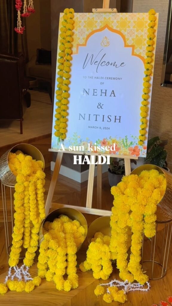 haldi welcome board design melbourne