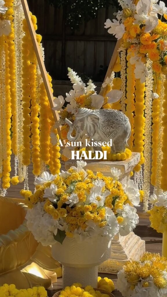 haldi styling and decor by G Luxe Events in Melbourne