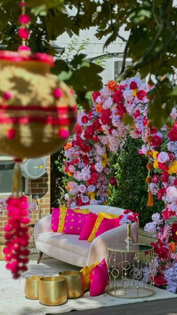 Mehndi conception and decorations by G Luxe Events Melbourne